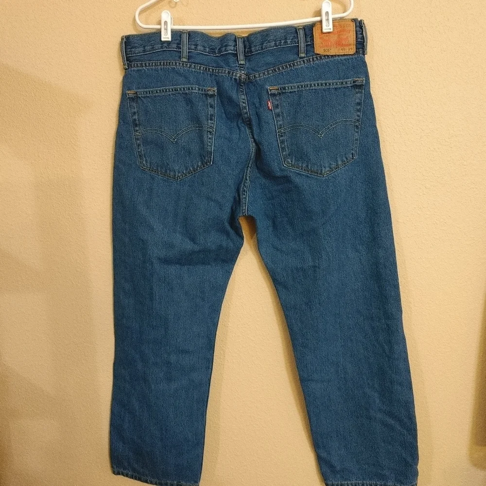 Men's Levi's 505 Straight Leg Jeans Size 40x29 - Picture 3 of 10